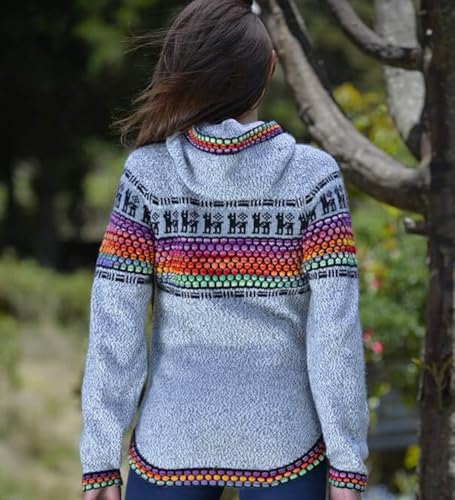 Image of Gamboa Alpaca Cardigan Sweater Women Winter Autumn Sweaters Lightweight