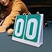 Multi Sports Scoreboard Score Counter 2 Digits Table Score Flippers Scorekeeper Scoring Board Flip Scoreboard for Baseball Tennis Ball Soccer, Green