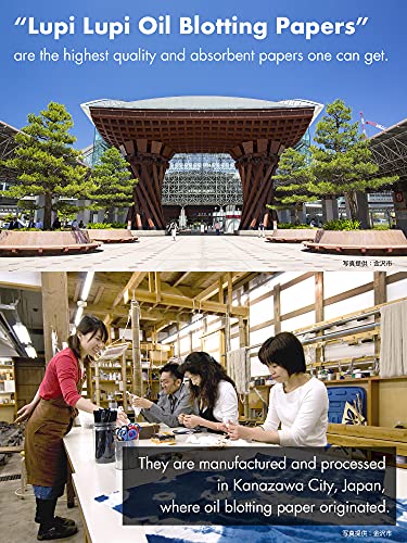 Japaneze Oil Blotting Sheets for Face Blotting Paper 5pk/250 (Mizuhiki)