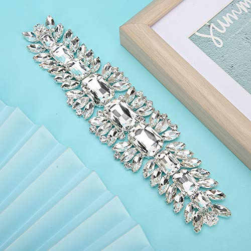 Fita de flor de strass, flor de strass de cristal requintado superfície lisa de alta definição para