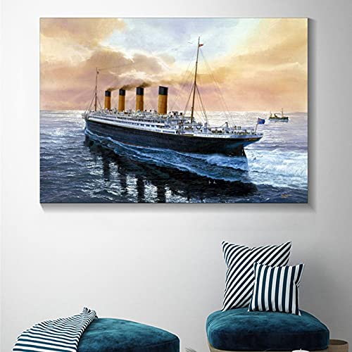 Findemo Ship Of Dreams Titanic Ship Canvas Art Poster And Wall Art Picture Print Modern Family Bedroom Decor Posters 16X24Inch(40X60Cm) #TOP4