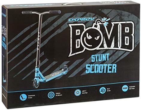 Osprey Stunt Scooter | for Boys Girls Kids and Adults, Kick T-Bar Street Pro 360 Spin Scooter with ABEC 5 Bearings and Ergonomic Handlebars, Multiple Colours