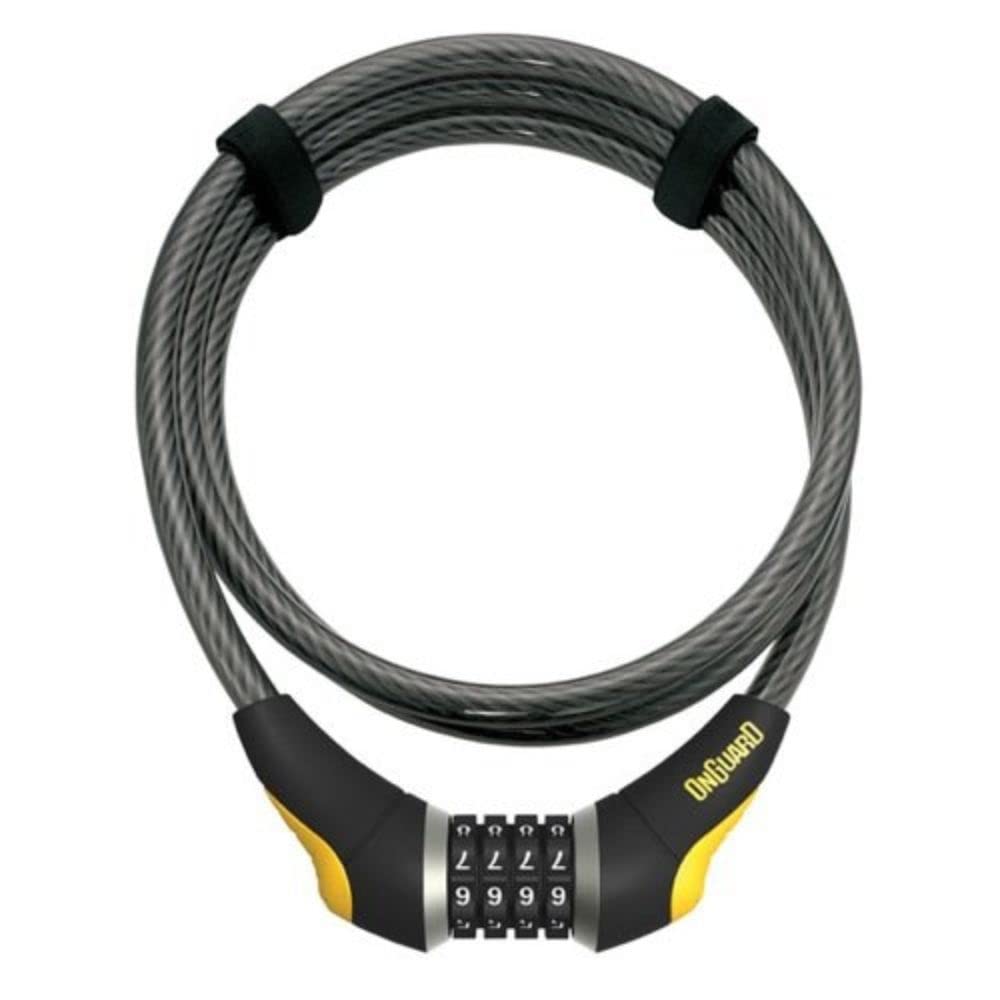 Onguard Black Akita Combo Cable Lock Size 10