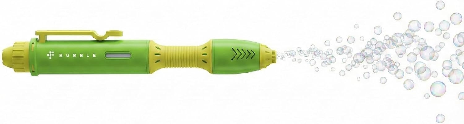 Mindscope BubbleFX LED Light Up Bubble Sculptor Pen (Green/Yellow)