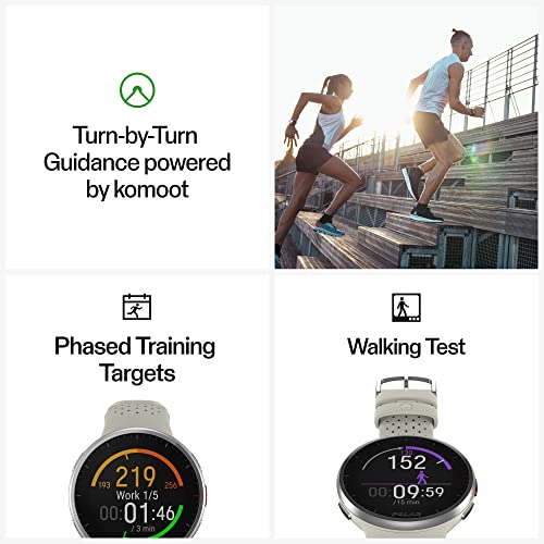 Polar Pacer Pro - Advanced GPS Running Watch - Ultra-Light Design & Grip Buttons - New Training Program & Recovery Tools - Heart Rate Monitor - Enhanced Screen Contrast - Music Controls