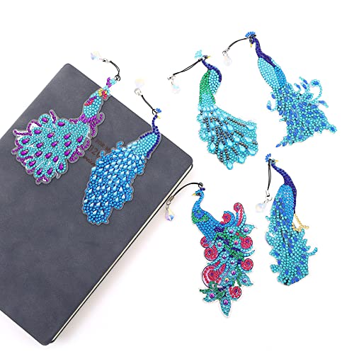6 Packs Diamond Painting Bookmarks - Hxyqmmy 5D Diamond Painting Kits For Adults Kids Crystal Resin Rhinestone Bookmarks Arts Craft Great For Reading & Crafts Lovers #TOP1