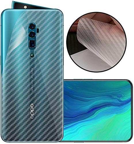 Image of Compatible with Oppo Reno 6.6 Back Screen Protective Film Carbon Fiber Skin Transparent Screen Guard Sticker
