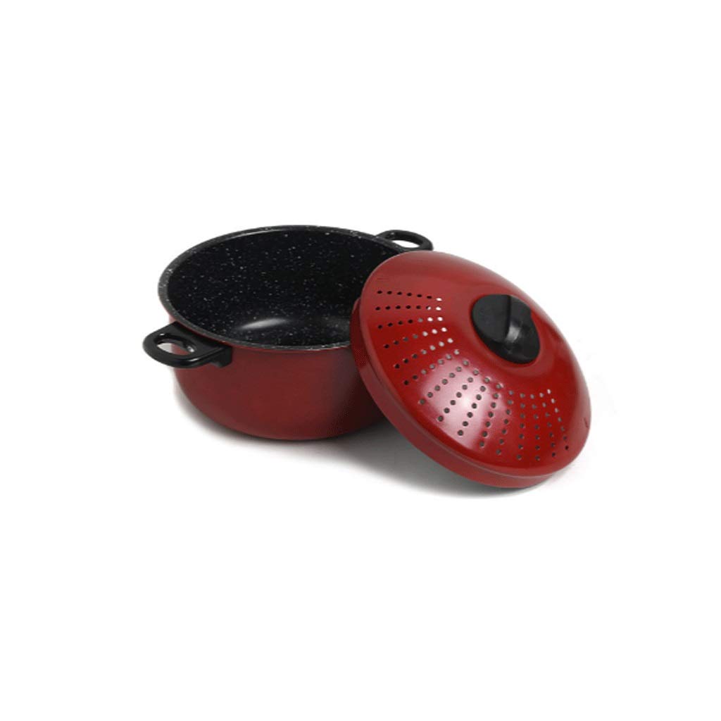 Pot de soupe rouge sain PNAWLLCF, faitout résistant haut de gamme