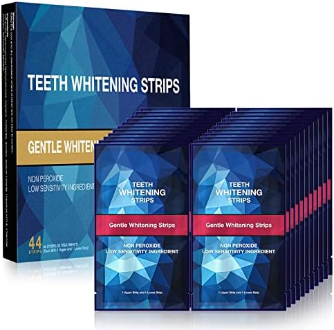 Teeth Whitening Strips, 44 pcs whitening strips for teeth sensitive, Enamel Safe white strips for teeth whitening, Teeth Whitening Kit with Fast Whitening Results, Remove Tough Stains (22 Treatments)