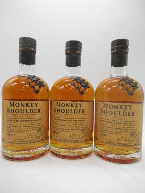 MONKEY SHOULDER ブレンデッドモルトウイスキー３本セット 3本セット】 モンキーショルダー ブレンデッドモルト 40度 700ml×3本 3