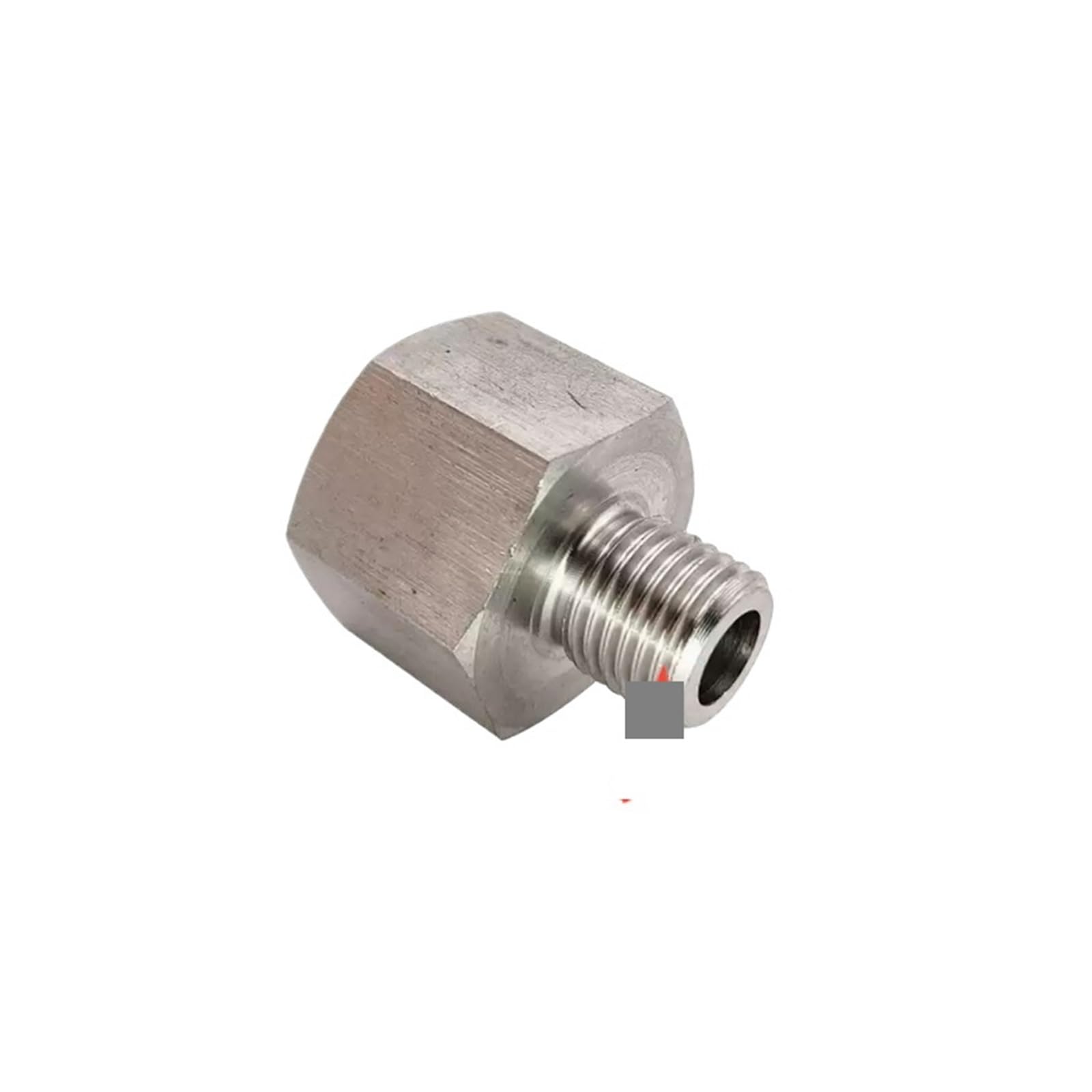Adaptateur 1/2 NPT femelle vers 1/8 NPT mâle en inox 304 pour manomètre de pression