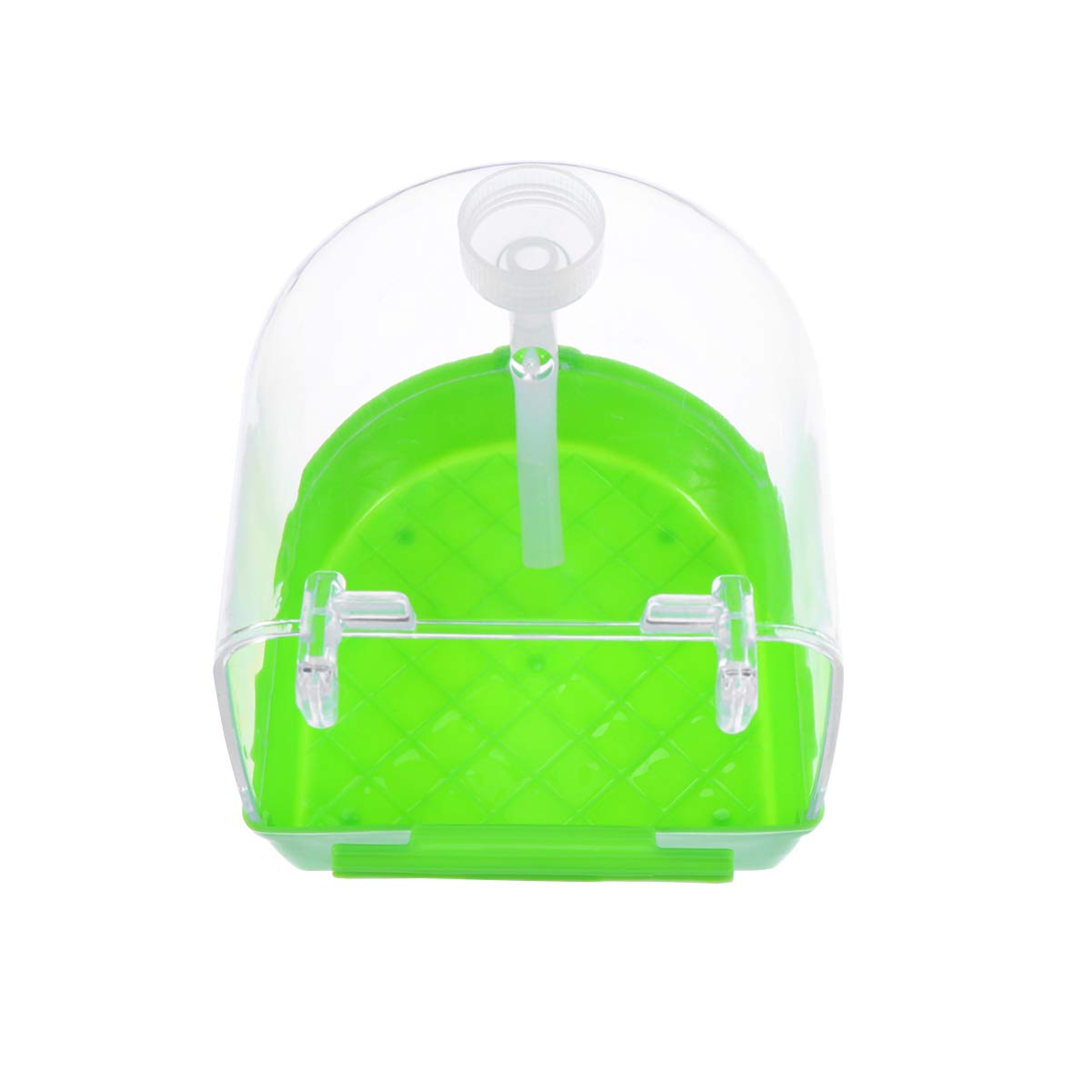 Bird Cage Bath Parrot Hanging Bathtub Plastic Box Installed Outside The Birdcage with Water Dispenser for Canary Budgerigar Cockatiel