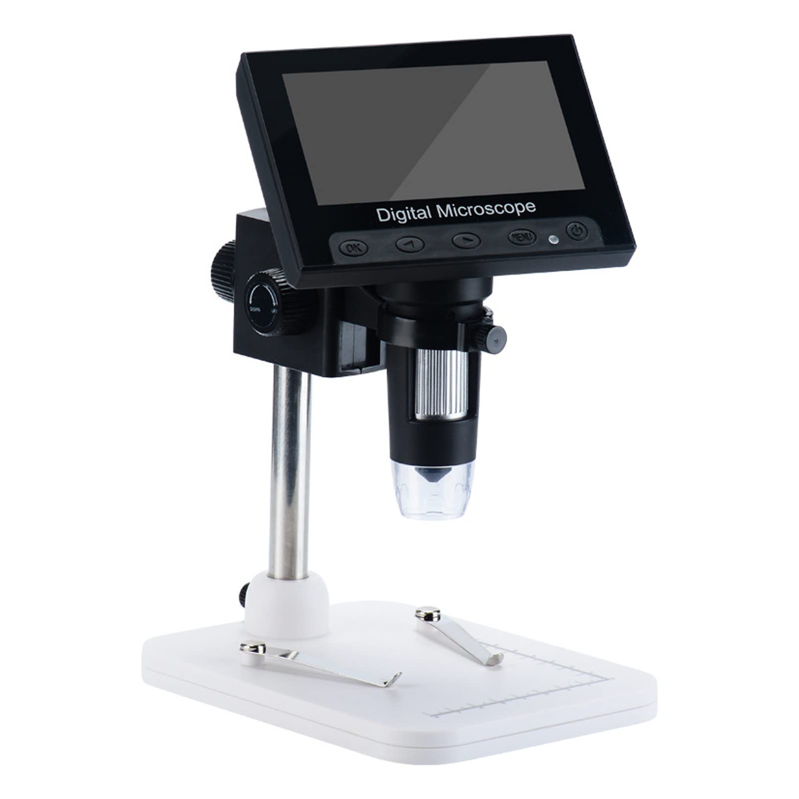 YIORYO Mikroskop cyfrowy LCD, mikroskop przemysłowy HD 10.9 cm, powiększenie 1000x, mikroskop monetowy, kamera wideo z 8 regulowanymi diodami LED, dla dorosłych, lutowanie PCB, do użytku na zewnątrz
