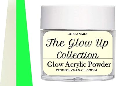 SHEBA NAILS Glow In The Dark Acrylic Powder The Glow Up - 1OZ. - #Highlight