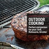 MEATER Plus   50m Term  metro inal  mbrico inteligente para carne para el horno  parrilla de cocina  barbacoa  ahumador  asador con Bluetooth y conectividad digital WiFi