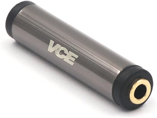 VCE 3-Pack Gold Plated 3.5mm Female to 3.5mm Female Stereo Jack Audio Adapter