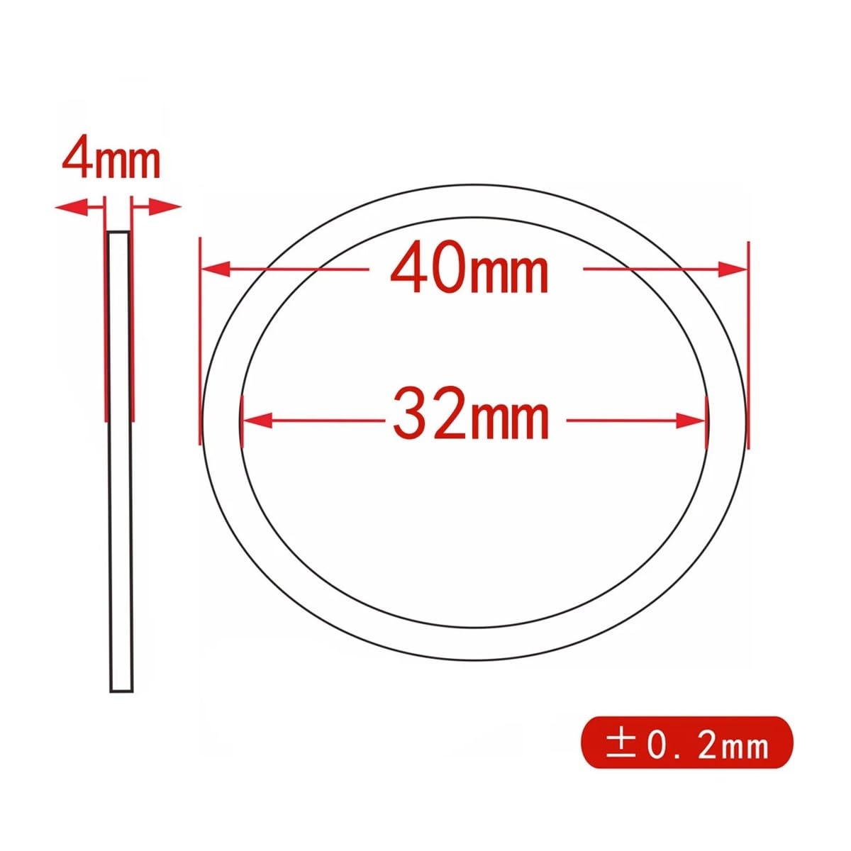 Motorcycle Pipe Interface Gasket Fit for GL1800 2001-2017 OEM 18291-MN5-650