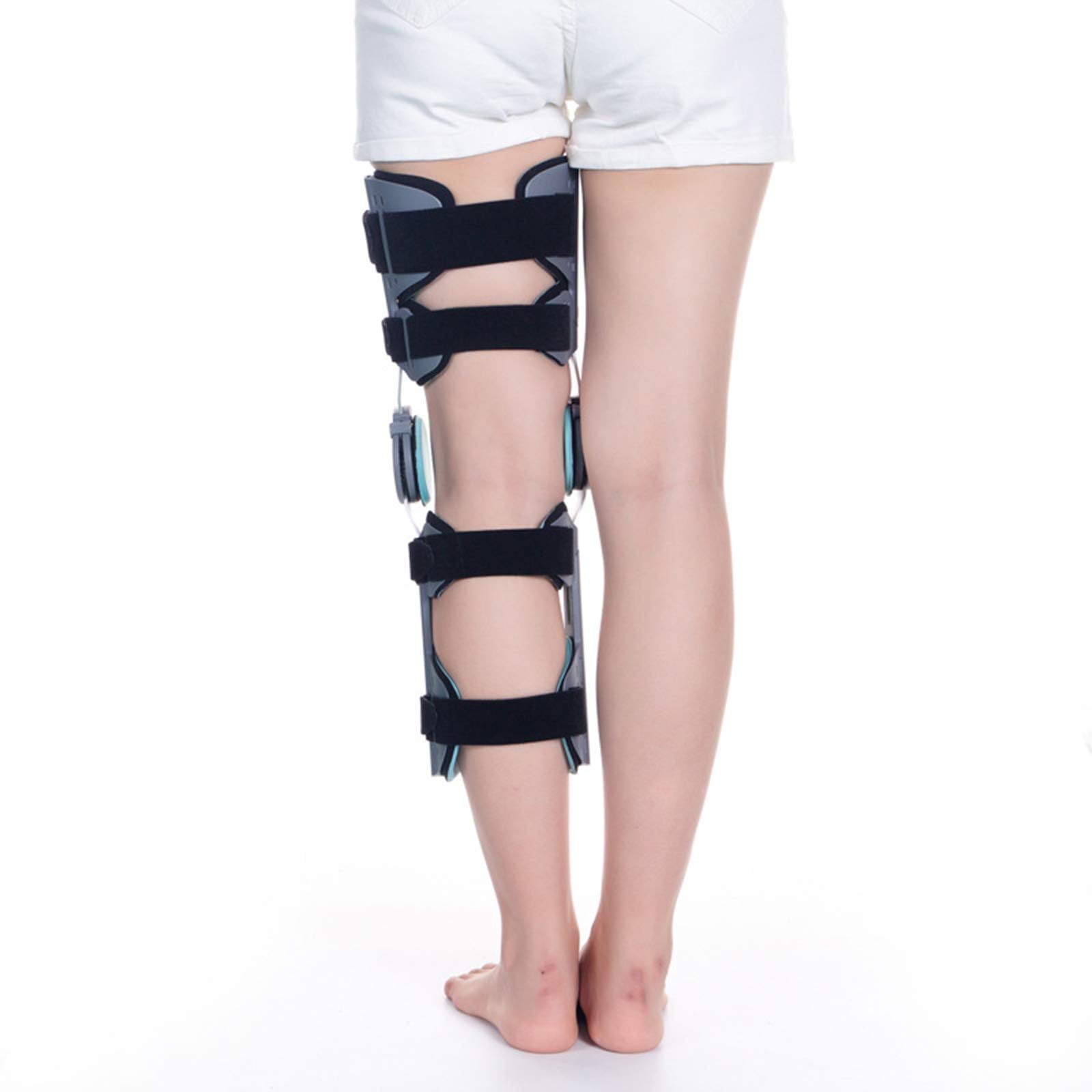 Rodillera Postoperatoria, Rodillera con Bisagras para Rango De Movimiento, Inmovilizador De Rodilla Ajustable, Soporte Ortopédico De Rodilla para Desgarro De Menisco, Artritis