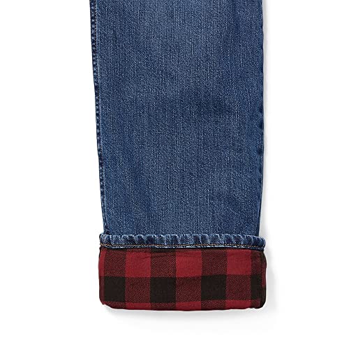 Eddie Bauer Men's H2Low Flex Flannel-Lined Jeans, Dk Meridian, 36W X 32L #TOP3