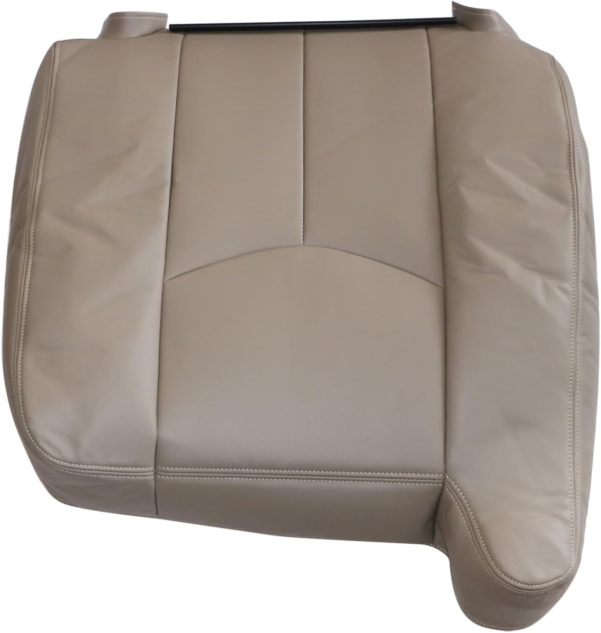 NLQR Passenger Side Top Lean Back Replacement Seat Cover Without Armrests Tan Compatible with Chevy Silverado Avalanche GMC Sierra 2003 2004 2005 2006 2007