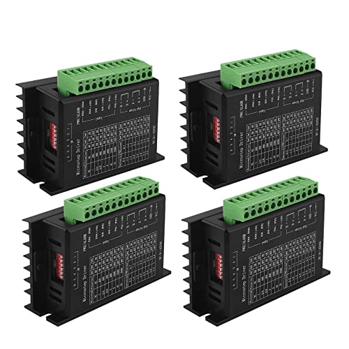 QWORK Lot De 4 Pilotes Moteur Pas à Pas TB6600 4.0A 9-42V - Imprimante 3D CNC 42/57/86
