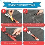 3 Boîte à outils de paquet mousse 12x10x2 inch, Inserts en mousse pour boîtiers, Plaques de stockage en polyéthylène cuttable pour boîtes à outils et artisanat (rouge et noir)
