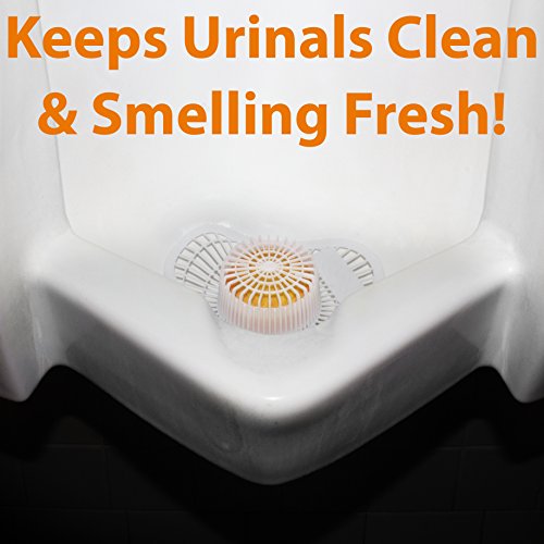 Long Lasting Urinal Screen And Deodorizer With Non-Para Block 12 Pack. Universal-Fit, Citrus-Scent Cake Releases Cleaning Agents To Remove Odor. Durable Mat Limits Janitorial Cleaning And Supply Needs #TOP2