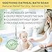 Organic Oatmeal Bath Soak for Baby, Kids & Sensitive Skin – Washes & Soothes Eczema, Diaper Rash, and Dry Itchy Skin – Soap Free, 100% Natural & Fragrance-Free, 3 Packs – Made in USA by mogimogi baby
