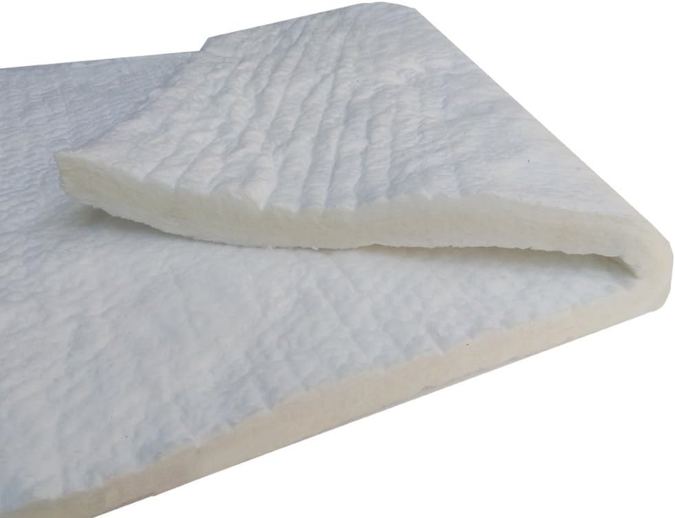 SIMOND STORE Ceramic Fiber Insulation Blanket - 2 inch x 24 inches x 36 inches - 8# Density 2400F for Fireplace, Propane Forge, Furnace, Kiln, Stove, Pizza Oven Insulation