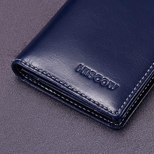 Image of HISCOW Business Card Holder with Large Compartment - Full Grain Leather