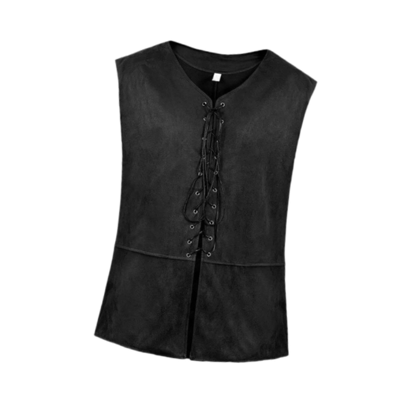 styleheaven Men Renaissance Vest Tank Tops Medieval Costumes for Steampunk Party Cosplay XL Black |Clothing, Shoes & Accessories | Mens Clothing | Coats & Jackets-picture-22