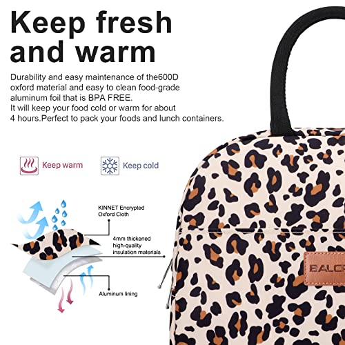 image for BALORAY Lunch Bag for Women Men Insulated Lunch Box for Adult Reusable