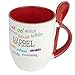 Produktbild Löffeltasse mit Namen Bärbel - Positive Eigenschaften von Bärbel - Namenstasse, Kaffeebecher, Mug, Becher, Kaffeetasse - Farbe Rot