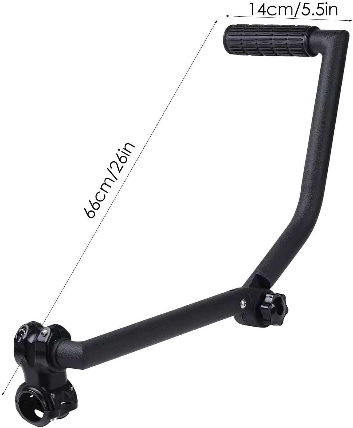 Ergonomic Trimmer Handle - 26x5.5in Folding Aluminum Grip, Comfortable Lightweight Lawn Care Accessory, Anti Fatigue Design | Heavy Duty String Trimmer Handle for Parks Streets Farms Courtyard Gardens