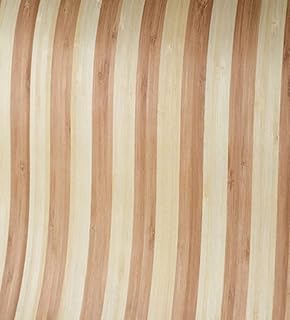 Aibote Natural Wood Veneer Zebra Bamboo Skin Restoration Sheets(Overall Size:60CMx250CM) DIY Material for Speaker Cabinets Table Kitchen Furniture