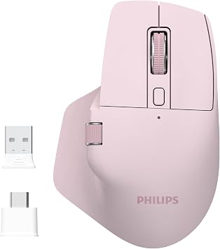 Philips SPK7858 Bluetooth Kablosuz 4000DPI Optik Mouse Pembe