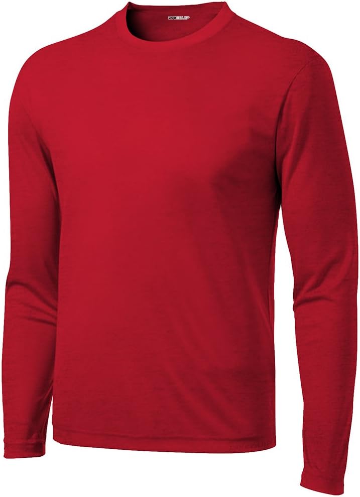 DRIEQUIP Moisture Wicking Cotton Soft Touch Long Sleeve Tee Sizes XS-4XL