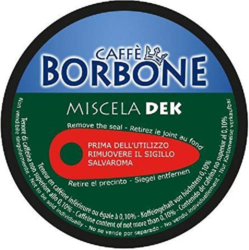 90 Capsule Caffè Borbone Miscela VERDE DECAFFEINATO Compatibili Nescafè Dolce Gusto