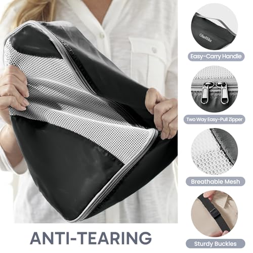 Image of OlarHike 10 Set Packing Cubes for Travel,Gifts for Women Mom,Anti-Tearing Suitcase Organizer,with Over 1000 pcs Mesh Holes,Vacation Essentials & Accessories for Cruise Ship