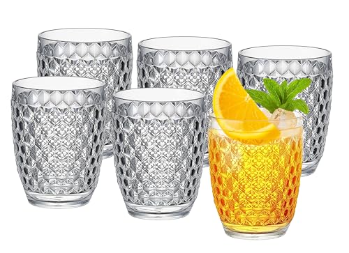 KLIFA- ASPEN- 12.7 ounce, Set of 6, Acrylic...