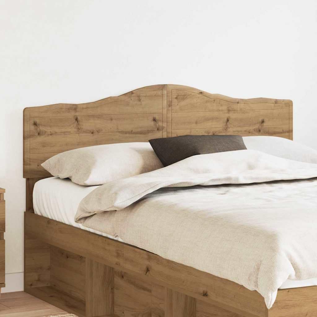 Cabecero de madera de roble Artisan, 150 cm, cabecero de cama, cabecero de cama y respaldo para cama, dormitorio -E