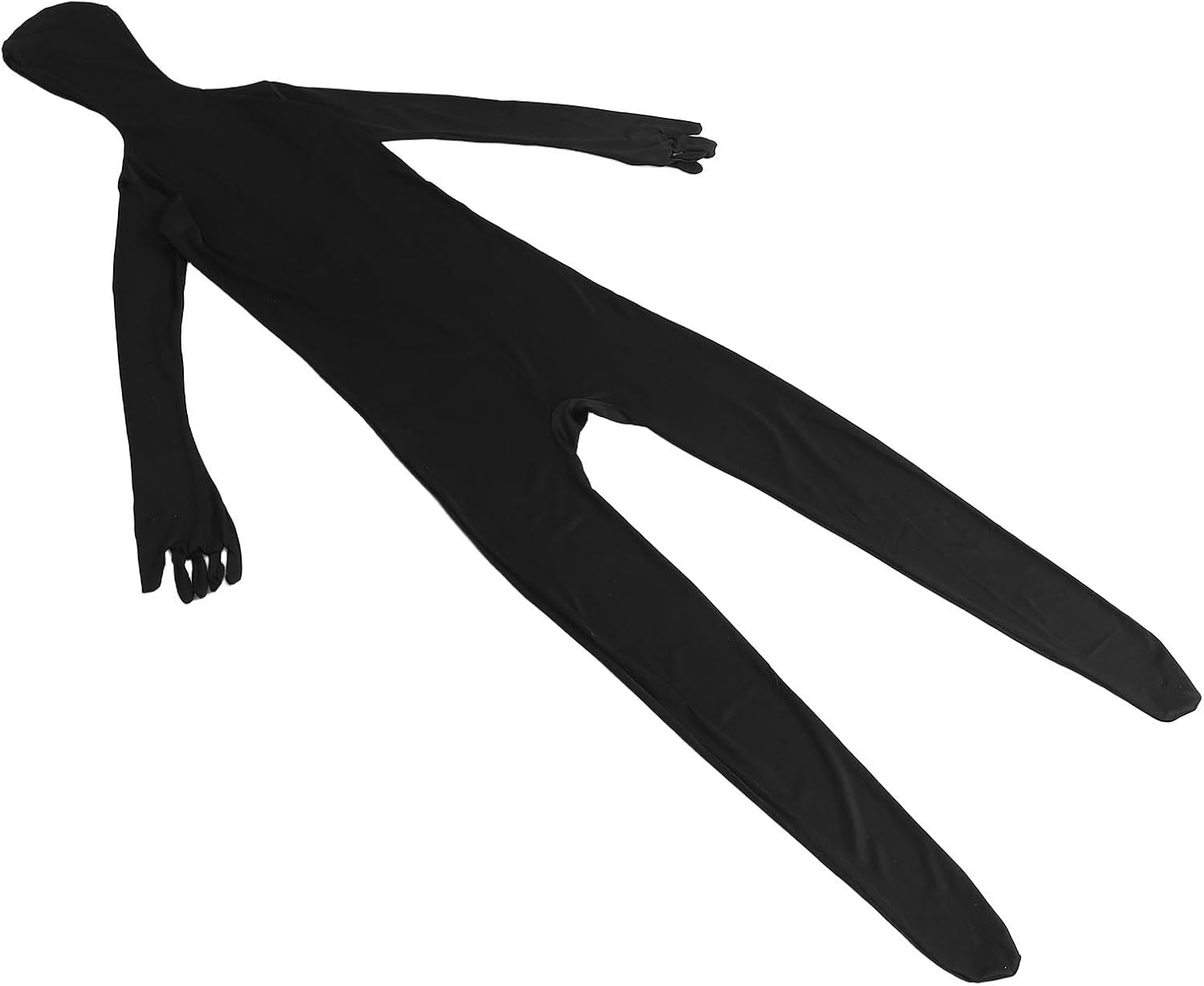 Adult Ninja Cosplay Bodysuit Black Full-body Spandex Costume Visual Invisibility Effect and Easy to Clean for Halloween Party and Stage Performance
