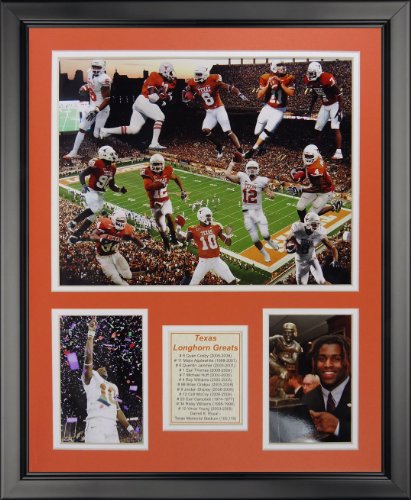 Legends Never Die NCAA Texas Longhorns All-Time Greats Framed Photo Collage, 18" x 22"