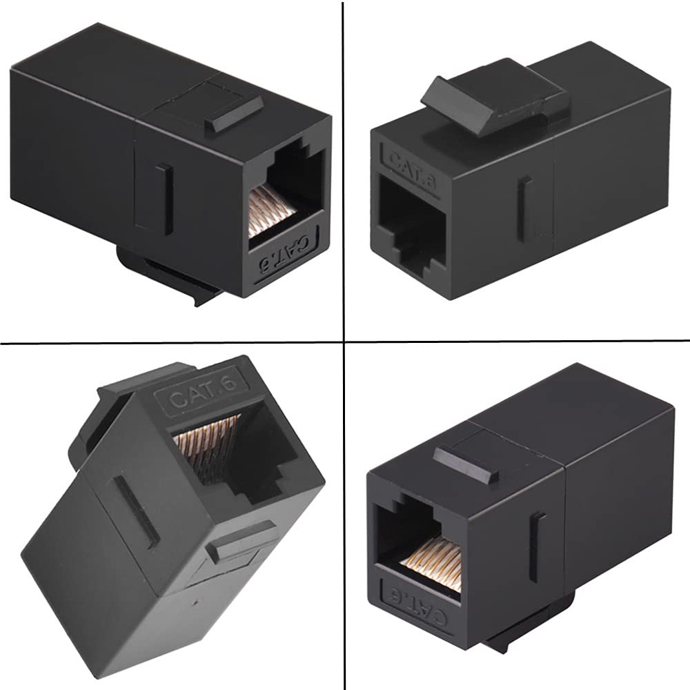 Accoppiatore Keystone RJ45 Femmina A Femmina Cat. 6 UTP Confezione Da 6 Unita 91040709