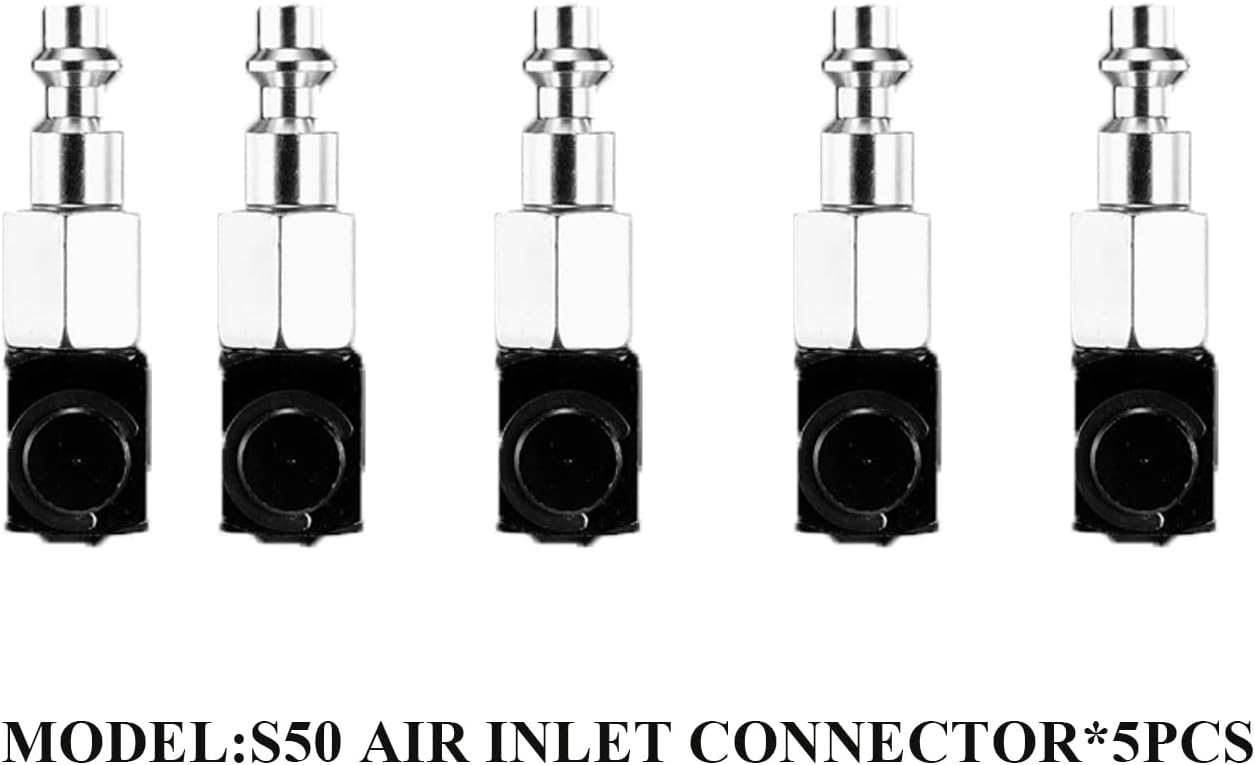 360 swivel Air Inlet Connector 5pcs use for S50 Pneumatic Rivet Gun
