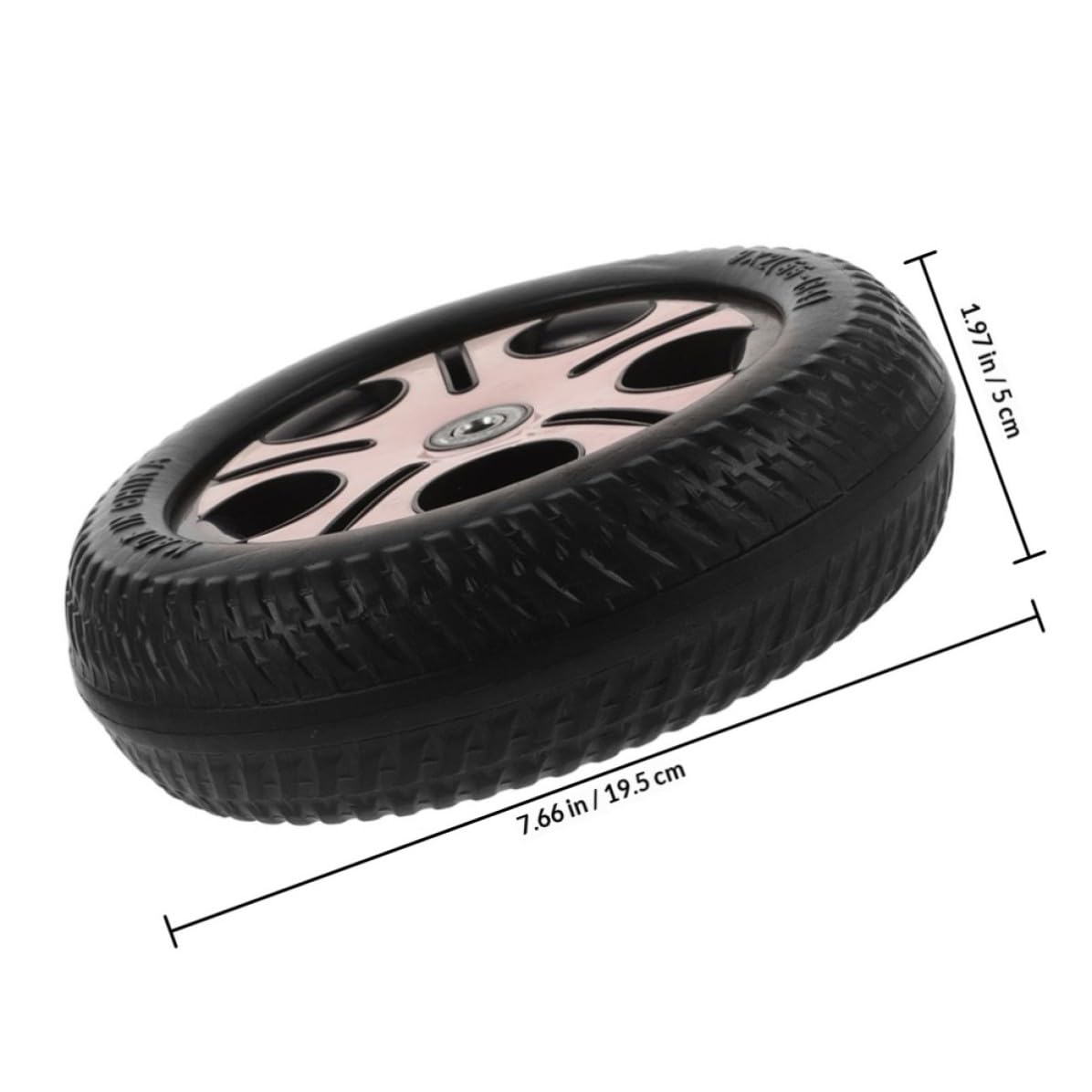 Toddmomy Roues de Remplacement en Plastique Rose 2pcs Installation Facile, Résistance à l'usure, Diamètre Trou 0,8cm pour Tricycle Garçon et Filles Adaptées pour Trottinette et Vélo