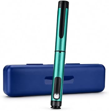 FJNATINH 80 Unit Peptide Pen Injector, V1 Resuable Metal Pen Dark Green