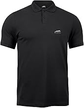 STAG GLOBAL Classic Cotton Men's Cotton Polo T-Shirt | 100% Cotton | Classic Comfort with Durability Polo T-Shirt for Active & Casual Use (in, Alpha, M, Regular, Black)