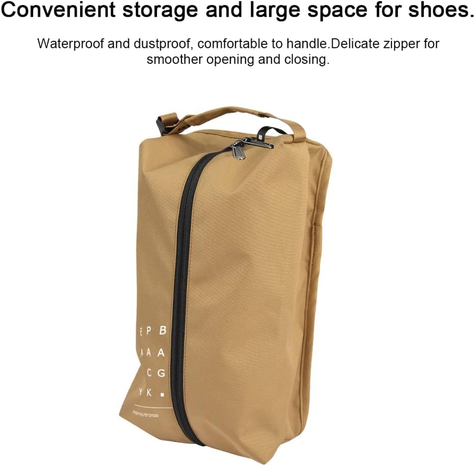 Outdoor Camping Hiking Travel Ox Cloth Shoes Storage Bag Portable Lightweight Waterproof Shoes Storage Bag with Handle