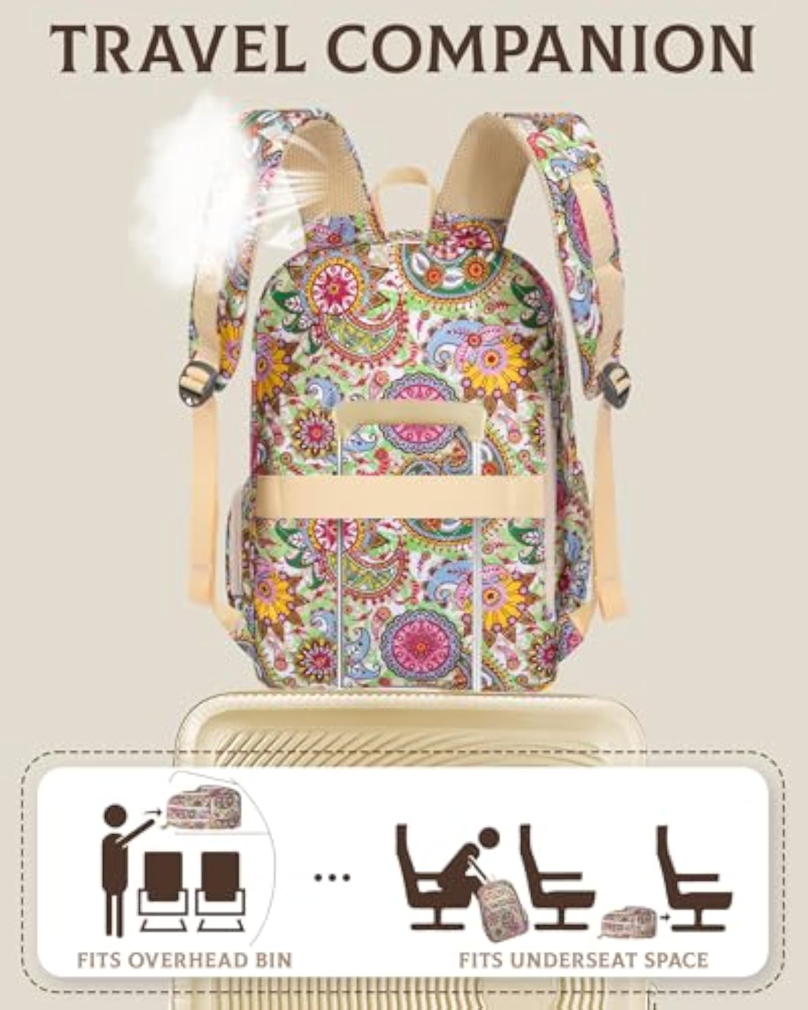 Large Travel Backpack with Laptop Compartment